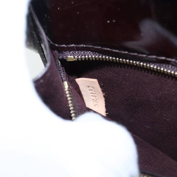 LOUIS VUITTON Monogram Vernis Monceau BB Bag Amarante M91580 - Picture 12 of 16